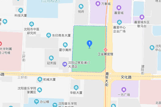 沈阳家博会展馆辽宁工业展览馆地图